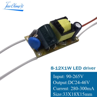 LED driver 300mA Board 1-3W 4-5W 4-7W 8-12W 18-25W 25-36W For driver led light - Image 1 of 4