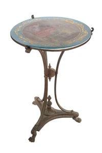 19th Century French Painted Porcelain Sevres Style Side Table - Picture 1 of 10