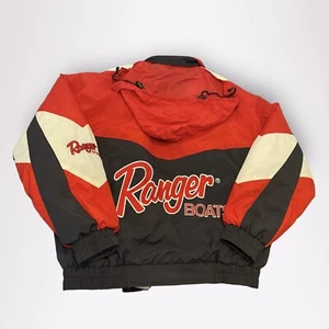 Ranger Boats Jacket Men Size L Red Black White Stitched embroidered - Picture 1 of 10