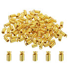Cord End Caps, 100Pcs 3.5X8.5Mm Metal Spring Coil End Tips Caps Gold Tone