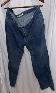 Mom Jeans Lee Relaxed Straight Leg Blue Jeans Women’s SZ 14 - Picture 1 of 9