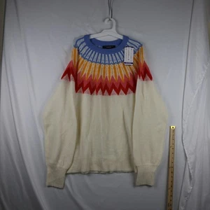 Maglione French Connection donna 2XL Fair Isle pullover maglia colorata XX-Large - Foto 1 di 10