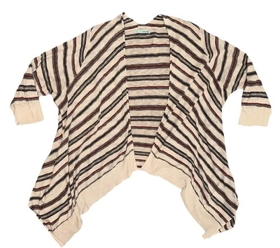 Maurices XXL Short-Sleeve Open Knit Cardigan Sweater Shrug Striped EUC - Image 1 of 4