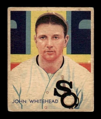 1934-36 National Chicle Diamond Stars (R327) #51 John Whitehead - GOOD - Image 1 of 2