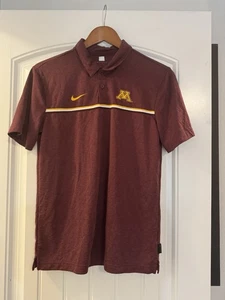 Minnesota Golden Gophers Nike Dri-Fit Polo Men's Small Maroon - Picture 1 of 7