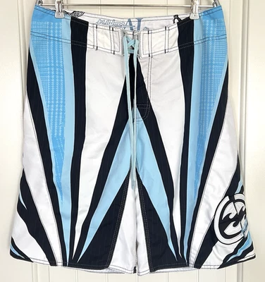 De Colección Billabong Board Shorts Baúles Andy Irons Sol Naciente Azul Samurai Para Hombres 34 Y2K Foto 1 de 4
