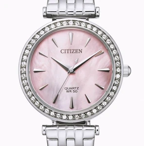 Topp-modische Citizen Edelstahl Quartz Damenuhr Perlmuttzifferblatt ER0210-55Y - Picture 1 of 4