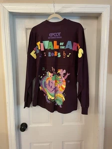 2025 Disney Epcot Festival of Arts Figment Purple Spirit Jersey Shirt Gr. S Neu mit Etikett - Bild 1 von 5