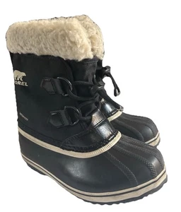 Sorel Yoot Pac Botas de Invierno Impermeables de Goma Negra Niños Pequeños Talla 13 - Imagen 1 de 6