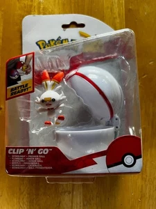 Pokemon Clip 'N' Go Poké Ball Figura Scorbunny Para Niños - Imagen 1 de 1