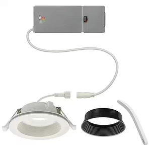 Commercial Electric 4 in. Adjustable CCT Integrated LED Canless Recessed - Picture 1 of 15