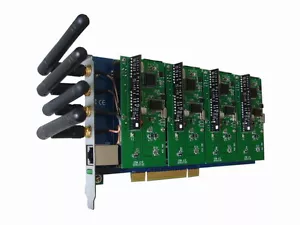 Scheda Dmlink DMG400E con 4 moduli GSM PCI-E Asterisk Elastix Trixbox - Foto 1 di 1