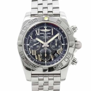Orologio Uomo BREITLING Chronomat 44 AB0110 Cronografo Data Quadrante Nero 90277164 - Foto 1 di 8