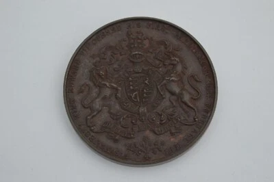 Majesty King Edward VII Opened His First Parliament February 1901 Medallion 50mm - Image 1 of 2