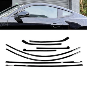 Window Strip Trim Moulding Weatherstrip Cover for Ford Mustang 2024-2026 Black - Picture 1 of 7
