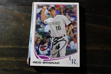 RIED BRIGNAC  COLORADO ROCKIES   AUTOGRAPHED CARD