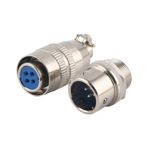 XS12 2/3/4/5/6/7 Pin Aviation Plug Socket Male and Female Wire Connector Copper - Picture 1 of 27