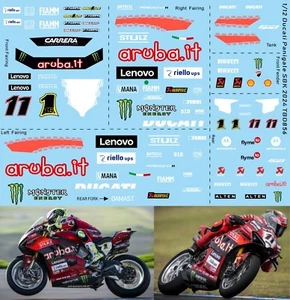 1/12 Decals per Ducati Panigale V4 SBK 2024 Bautista Bulega TBD1025 - Imagen 1 de 1