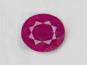 Zafiro rosa BIRMANIA 5,03 quilates natural sin tratar rosa púrpura profundo - Imagen 1 de 8