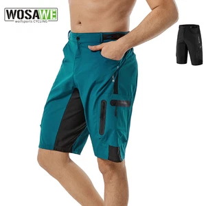 WOSAWE Mens Baggy Cycling Shorts Loose-fit Downhill MTB Bike Bicycle Short Pants - Picture 1 of 18