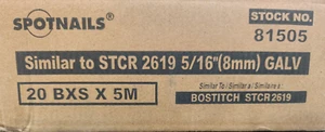 Spotnails 81505 Galvanized Chisel Point Staples - 5,000/box, 20 boxes per case - Picture 1 of 2