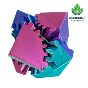 Gear Cube Fidget Toy - TikTok Viral 3D Printed Desk Toy - Picture 1 of 51