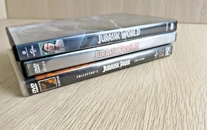 Jurassic Park DVD Set Collectors Ed. Jurassic Park, Jurassic III, Jurassic World - Picture 1 of 6