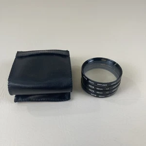 HOYA CLEAR LENS FILTER SET 55mm +1 +2 +3 Diffuser w Soft Shell Carry Case Photo - Picture 1 of 4