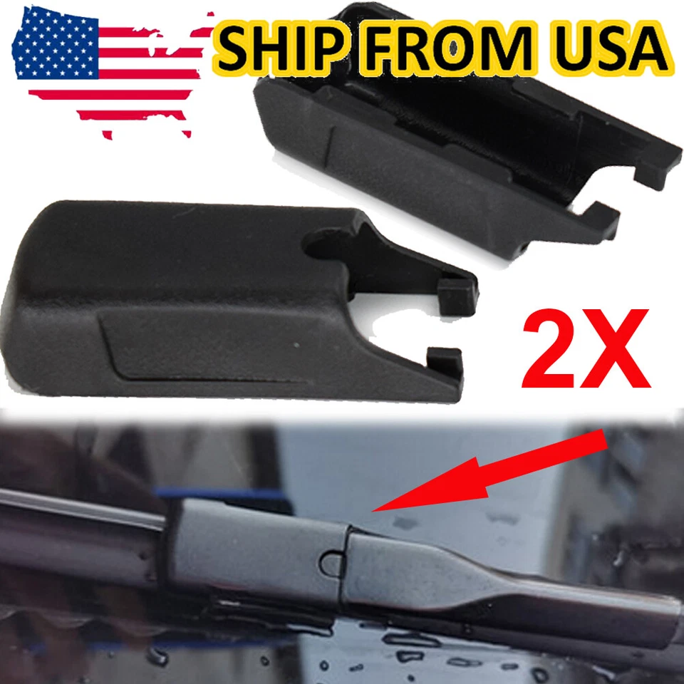 2Pcs For Mercedes Benz Front Windscreen Wiper Arm Cover Cap Clips Fitting Parts Foto 1 de 4