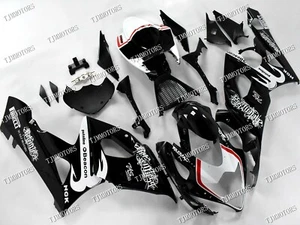 For 05-06 GSXR1000 Blk White Relentless ABS Injection Mold Bodywork Fairing Kit - Picture 1 of 9
