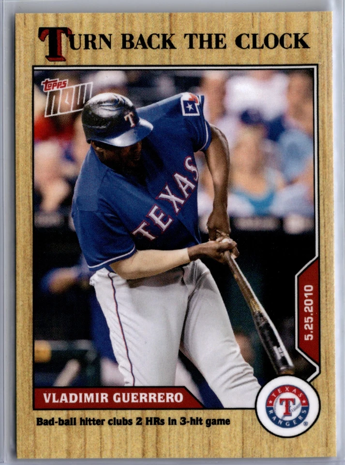 2020 Topps Now Turn Back the Clock #56 Vladimir Guerrero Texas Rangers - Image 1 of 2