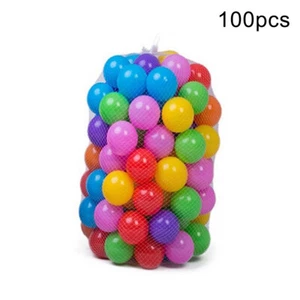 100PCS Plastic Colorful Ocean Ball for Kids Baby Pit Swimming Pool Gift Toy Ball - Picture 1 of 7