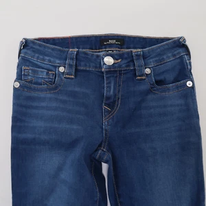 Pantalones de mezclilla para mujer True Religion Halle tiro medio súper ajustados azules talla 26 - Imagen 1 de 7