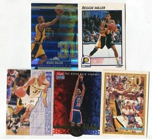 Lotto carte collezionabili basket 5 carte Reggie Miller HOF INDIANA PACERS (LOTTO 28) - Foto 1 di 1