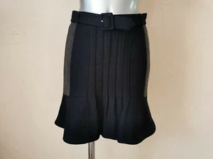 CLAUDIE PIERLOT - Rock Tulpenform - Wolle - Schwarz/Grau - Größe 36fr - Tb.état - Bild 1 von 9