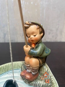 M.J. Hummel 373 "Just Fishing" Dated 1965 4.25" Tall W. Germany - Picture 1 of 5