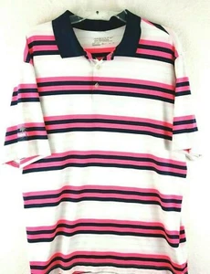 Nike Tour Performance Mens Golf Polo Shirt Strped XL XLarge - Picture 1 of 11