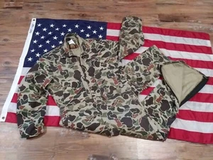 🇺🇸 USA Vintage Walls Camo Hunting Fishing Coveralls Frog Skin Duck LARGE Tall - Picture 1 of 9