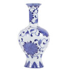 Blue & White Chinese Style Ceramic Floral Vase Hydroponic Container