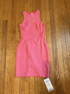 NWT Lululemon Ribbed Softstreme Slim Fit Tank Dress Size 4 Glaze Pink - Imagen 1 de 7