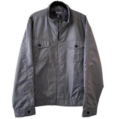 Kenneth Cole Reaction Jacket Full Zip Lightweight Gray Utility Size XXL Bomber - Image 1 of 4