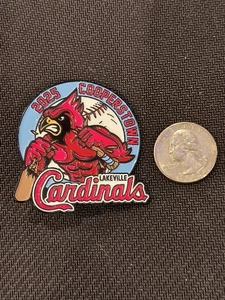 Cooperstown Baseball Trading Pin 2025 Lakeville Cardinals - Picture 1 of 2