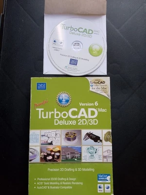 IMSI DESIGN TurboCAD Deluxe Ver 6  2D/3D Precision 2D Drafting & 3D Modeling CAD - Image 1 of 4