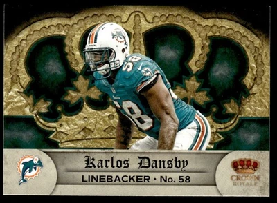 2012 Panini Crown Royale Karlos Dansby Miami Dolphins #50 - Image 1 of 2