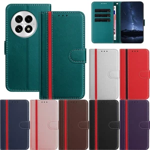 For OnePlus 13 12 11 9 ACE5 Nord 4 Shockproof Splicing Flip Wallet Phone Cover - Picture 1 of 18