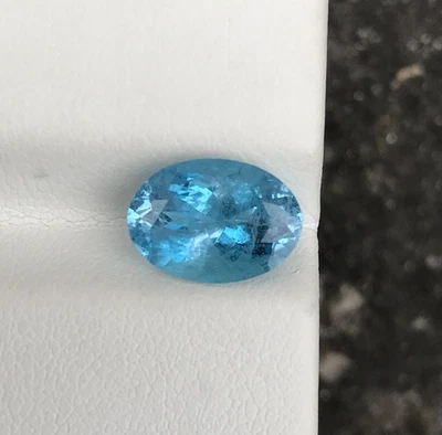 Natural santa maria aquamarine wonderful color amazing oval 2.75 carat - Image 1 of 4