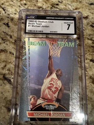 1992-93 Topps Stadium Club Beam Team Michael Jordan #1   Foto 1 de 2