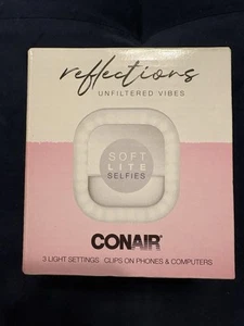 Conair Lighted Makeup Mirror for Phone, Selfie Ring Light and Vanity Mirror - Picture 1 of 9