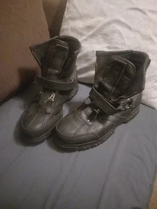 Made In China Ralph Lauren 13d Boots Conquest High 111 Zipper Strap - Picture 1 of 6