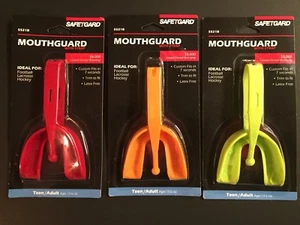 SafeTGard Form-Fit Mouthguard w/ Strap NEW # 5521B RED GREEN OR ORANGE - Picture 1 of 5